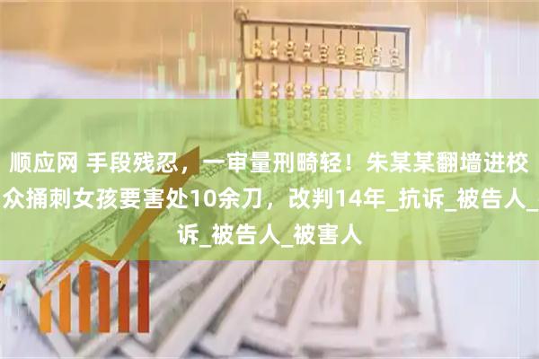 顺应网 手段残忍，一审量刑畸轻！朱某某翻墙进校园，当众捅刺女孩要害处10余刀，改判14年_抗诉_被告人_被害人