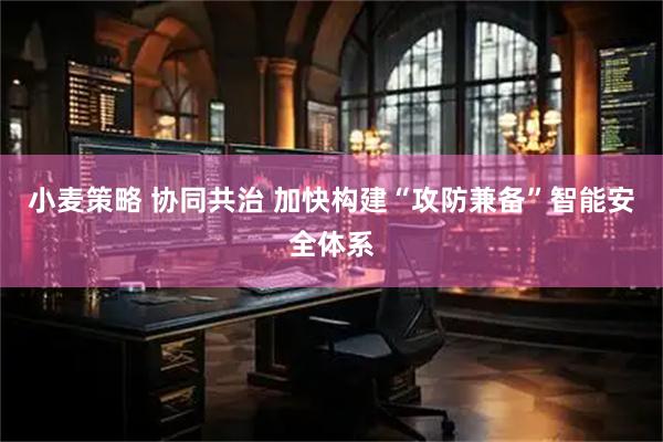 小麦策略 协同共治 加快构建“攻防兼备”智能安全体系